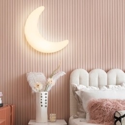 20W Nordic Indoor Moon Shape kinkiety ścienne do pokoju dziecięcego lampy sufitowe