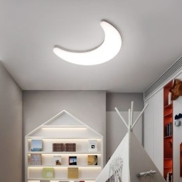 20W Nordic Indoor Moon Shape kinkiety ścienne do pokoju dziecięcego lampy sufitowe