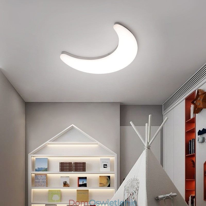 20W Nordic Indoor Moon Shape kinkiety ścienne do pokoju dziecięcego lampy sufitowe