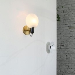 Marmurowa lampa ścienna Korytarz Kinkiet Pokój Łazienka Kinkiety