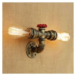 Kinkiety Vintage Retro Water Pipe Industrial Kinkiet