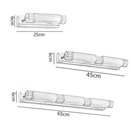 Kinkiet Mosiężny Akryl Cylinder Lustro Światło Przednie