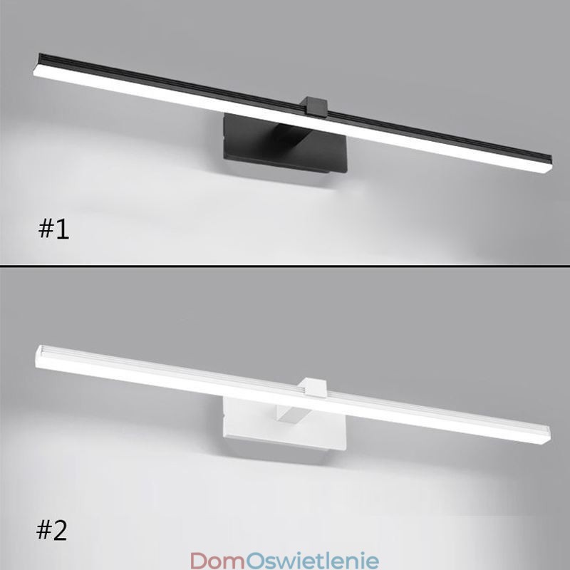 Nowoczesna lampa ścienna lustro przednie światło akrylowe oświetlenie łazienka
