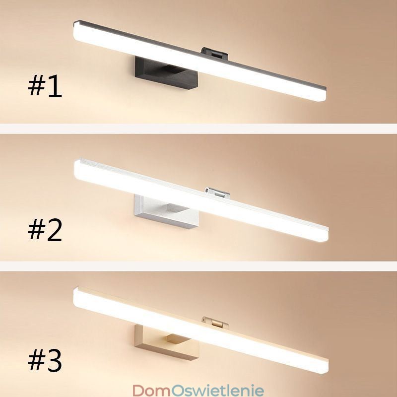 Kinkiet Nowoczesna lampa lustrzana z przednim światłem Lampa ścienna Łazienka