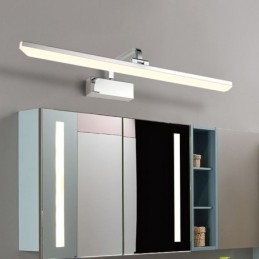 Nowoczesna lampa ścienna lustro przednie światło kąt regulowany łazienka makijaż światło