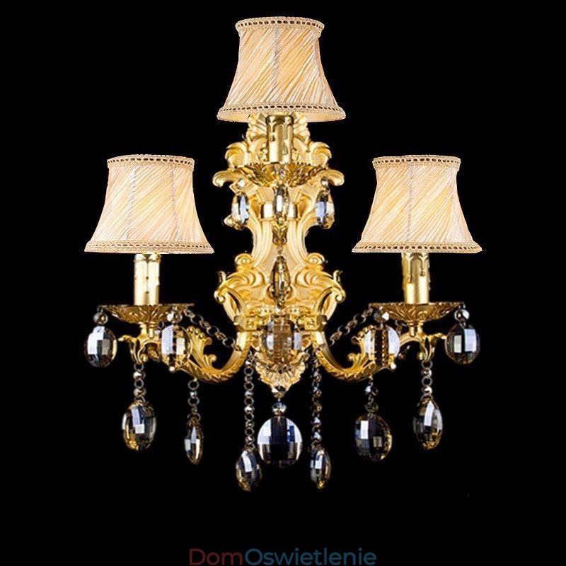 Europejska modna lampa ścienna Luksusowa kryształowa lampa ścienna