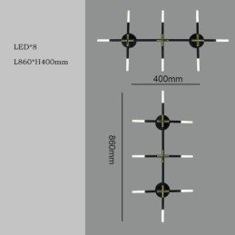 Kinkiet Łączenie Ciepła Biel Kreatywny Kinkiet Ścienny DIY Kombinacja Lamp