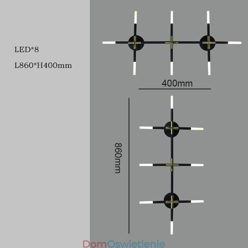 Kinkiet Łączenie Ciepła Biel Kreatywny Kinkiet Ścienny DIY Kombinacja Lamp