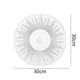 Kinkiet Nordic Full Copper Hollow Round Wall Light