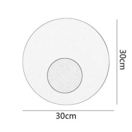 Kinkiet Nordic Wall Light w kolorze czarno-złotym, okrągły, w całości miedziany