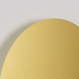 Kinkiet Nordic Wall Light w kolorze czarno-złotym, okrągły, w całości miedziany