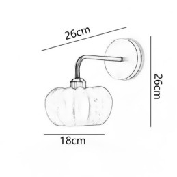 Lampa ścienna Pumpkin Wall Light Japanese Retro Wall Sconces