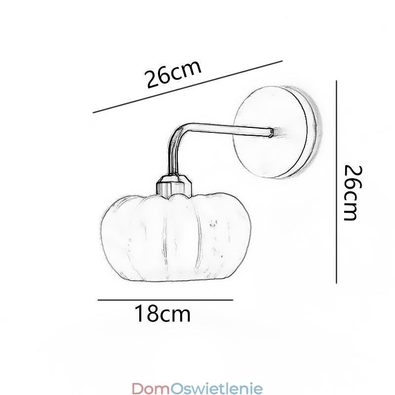 Lampa ścienna Pumpkin Wall Light Japanese Retro Wall Sconces