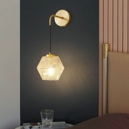 Nowoczesna lampa ścienna Kreatywna szklana lampa ścienna