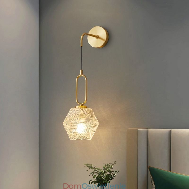 Nowoczesna lampa ścienna Kreatywna szklana lampa ścienna