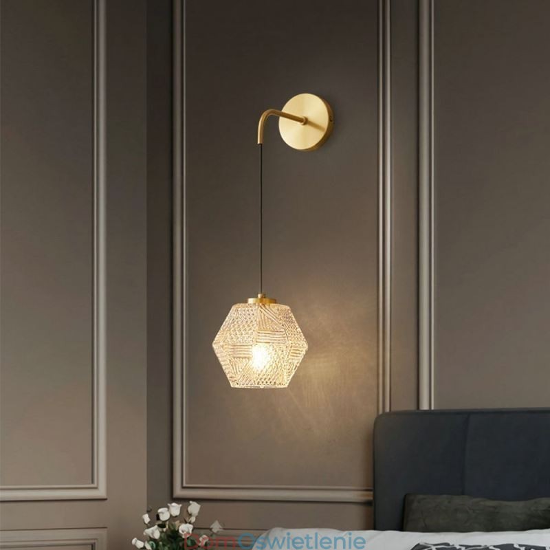 Nowoczesna lampa ścienna Kreatywna szklana lampa ścienna
