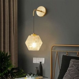 Nowoczesna lampa ścienna Kreatywna szklana lampa ścienna