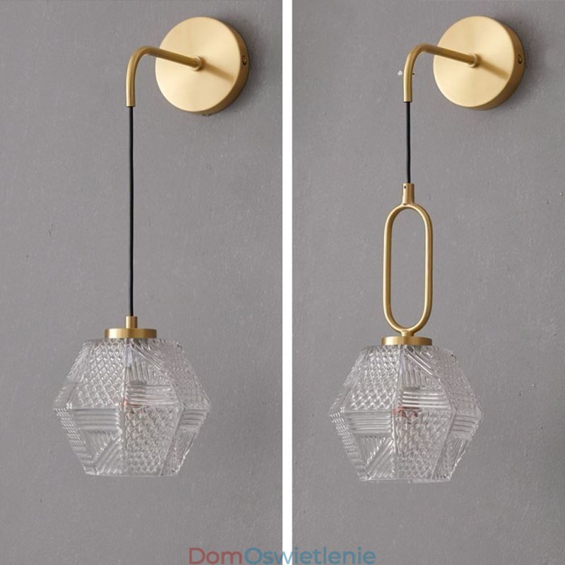 Nowoczesna lampa ścienna Kreatywna szklana lampa ścienna