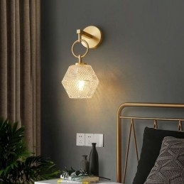 Nowoczesna lampa ścienna Kreatywna szklana lampa ścienna