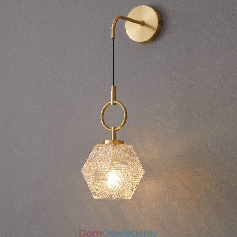 Nowoczesna lampa ścienna Kreatywna szklana lampa ścienna