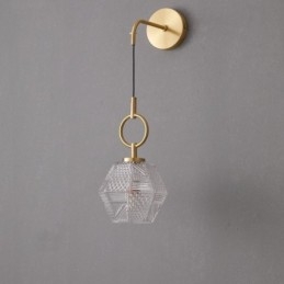 Nowoczesna lampa ścienna Kreatywna szklana lampa ścienna