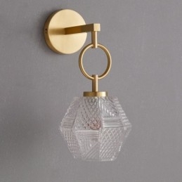 Nowoczesna lampa ścienna Kreatywna szklana lampa ścienna