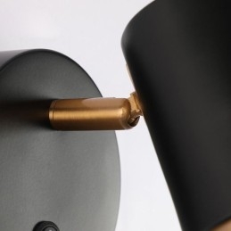 Nowoczesna obrotowa lampa ścienna, minimalistyczna lampa kinkietowa, lampa alejkowa