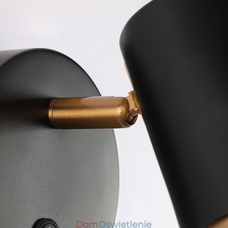 Nowoczesna obrotowa lampa ścienna, minimalistyczna lampa kinkietowa, lampa alejkowa