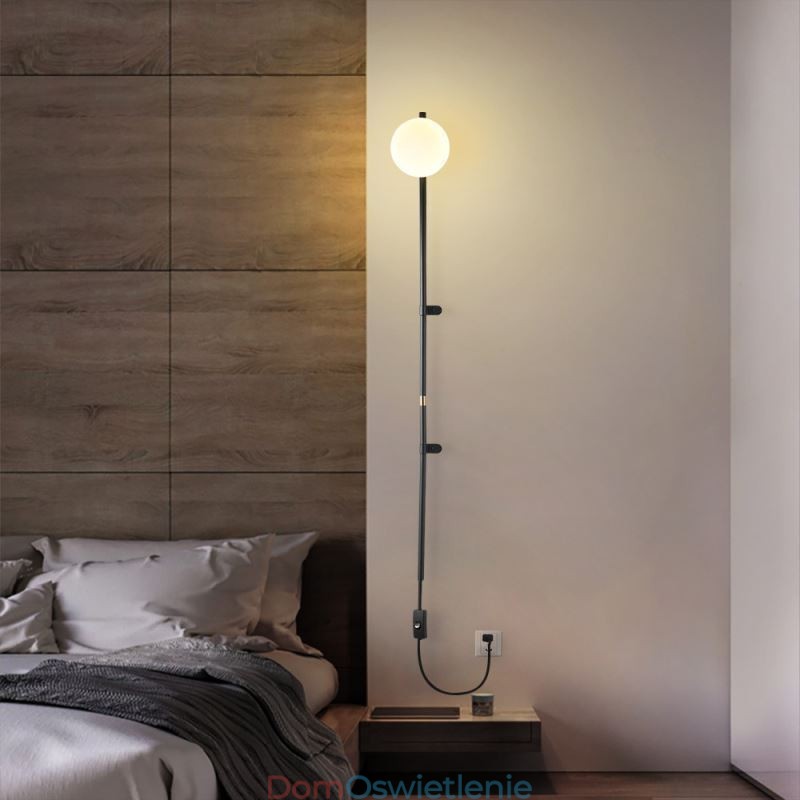 Oświetlenie ścienne Globe Wall Sconce Mid Century Magic Bean Wall Lamp z wtyczką