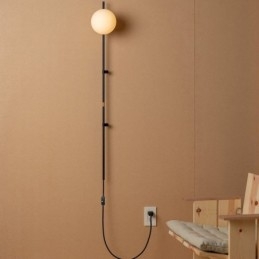 Oświetlenie ścienne Globe Wall Sconce Mid Century Magic Bean Wall Lamp z wtyczką