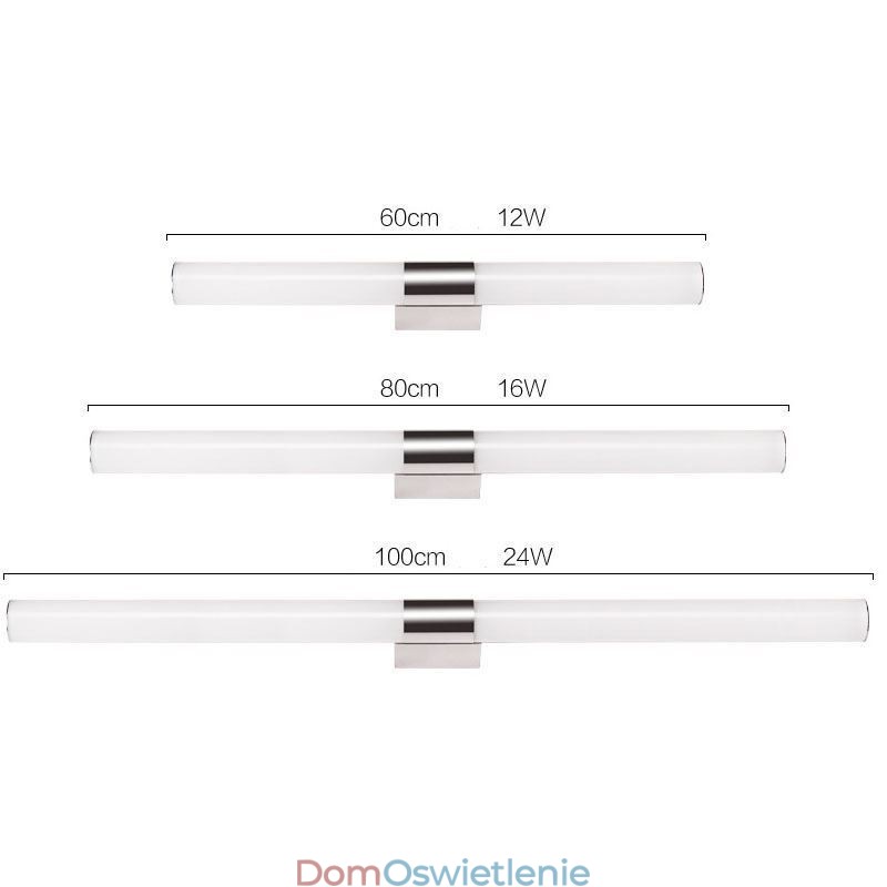 Lustro Światło Stal nierdzewna Nowoczesna lampa ścienna Oświetlenie łazienkowe Kinkiet ścienny