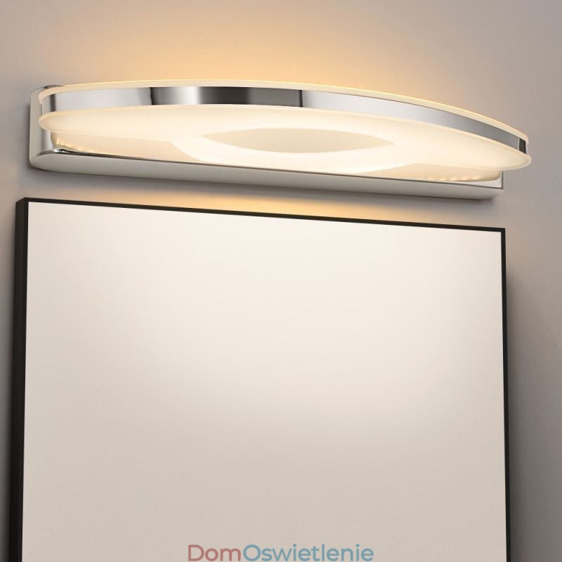 Nowoczesne oświetlenie lustrzane kinkiet oświetlenie łazienkowe stal nierdzewna