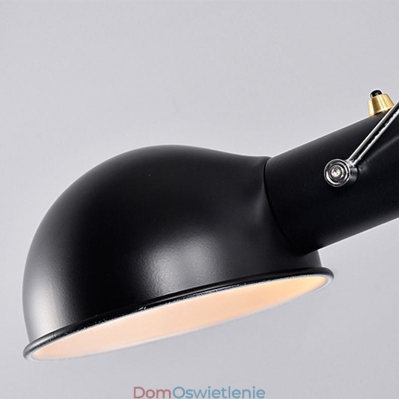 Pojedyncza lampa ścienna z ramieniem wahadłowym, lampa do czytania przy łóżku