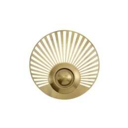 Kinkiet Nordic Brass Hollow Out Round Shape Sconce Light