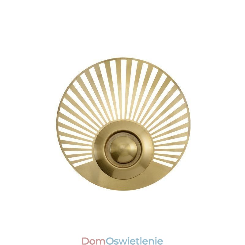 Kinkiet Nordic Brass Hollow Out Round Shape Sconce Light