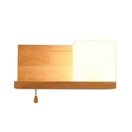 Nordic Wood Kinkiet Szklany Klosz Lampy Kinkiet Światło