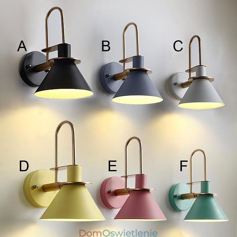 Kinkiet ścienny Nordic Makron Style Kinkiet kreatywny Lustro przednia Lampa