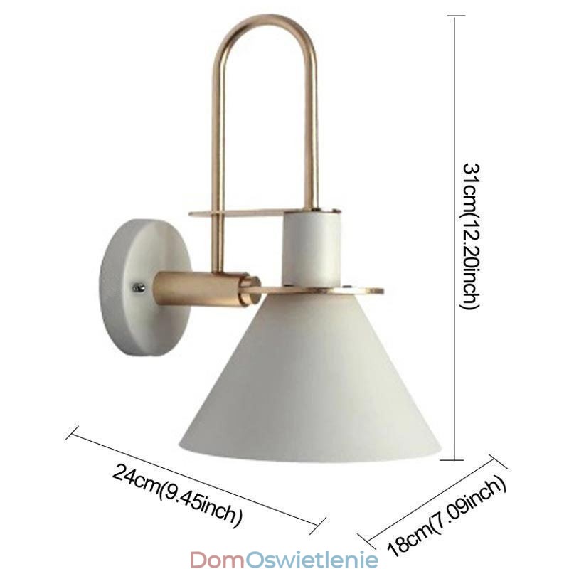 Kinkiet ścienny Nordic Makron Style Kinkiet kreatywny Lustro przednia Lampa