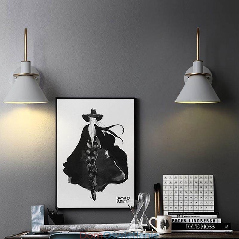 Kinkiet ścienny Nordic Makron Style Kinkiet kreatywny Lustro przednia Lampa