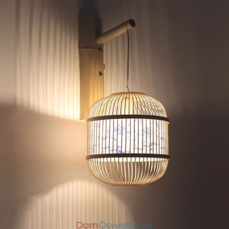 Lampa ścienna Cage Design Creative Bamboo wisząca lampa ścienna przy łóżku dekoracyjna Lampa ścienna Cage Design Creative Bamboo wisząca lampa ścienna przy łóżku dekoracyjna