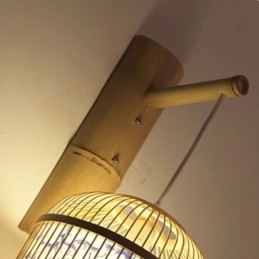 Lampa ścienna Cage Design Creative Bamboo wisząca lampa ścienna przy łóżku dekoracyjna