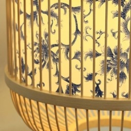 Lampa ścienna Cage Design Creative Bamboo wisząca lampa ścienna przy łóżku dekoracyjna