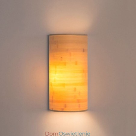 Japońska lampa ścienna z bambusa, prosta półkolista lampa ścienna, oświetlenie przy łóżku Japońska lampa ścienna z bambusa, prosta półkolista lampa ścienna, oświetlenie przy łóżku