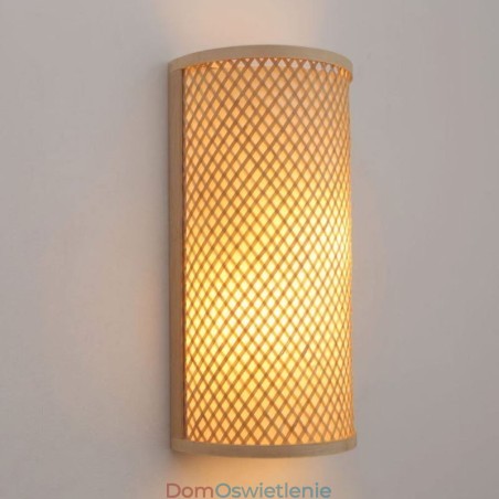 Półcylindryczna lampa ścienna z bambusa Kreatywna lampa ścienna przy łóżku Schody Oświetlenie wiejskie Półcylindryczna lampa ścienna z bambusa Kreatywna lampa ścienna przy łóżku Schody Oświetlenie wiejskie