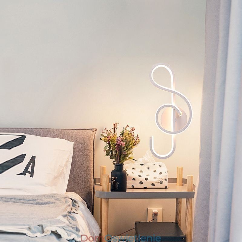Kinkiet Minimalistyczny Akrylowa Lampa Ścienna Notatka