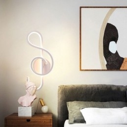 Kinkiet Minimalistyczny Akrylowa Lampa Ścienna Notatka