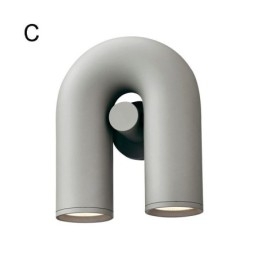 Kinkiet U Shape Minimalistyczny Kreatywny Kinkiet 90 Obrotowy Klosz