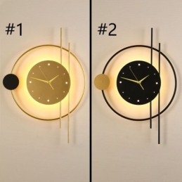 Zegar ścienny Nowoczesny minimalistyczny kinkiet z kutego żelaza i