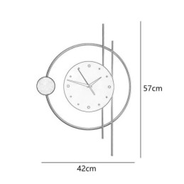 Zegar ścienny Nowoczesny minimalistyczny kinkiet z kutego żelaza i