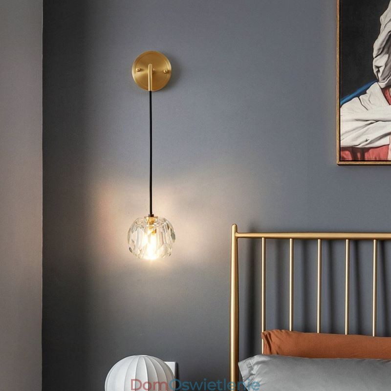 Nowoczesna lampa ścienna Kreatywna kryształowa lampa ścienna